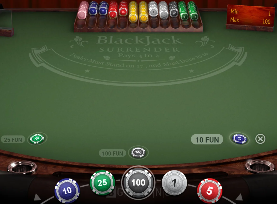 Blackjack Tables Layout
