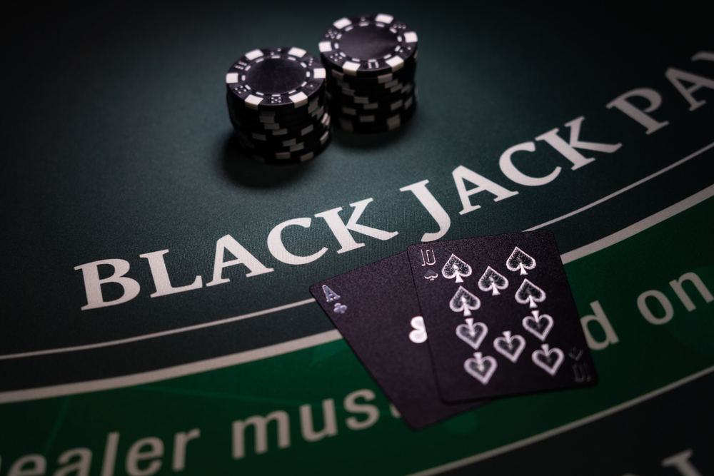 Blackjack table